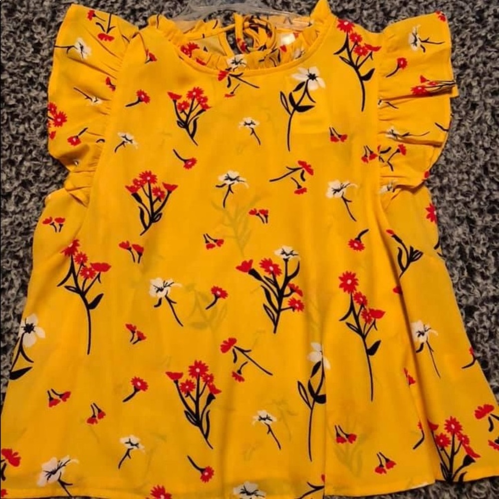 ‼️‼️‼️ SOLD ‼️‼️‼️ Cute floral cropped top